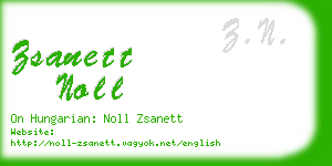 zsanett noll business card